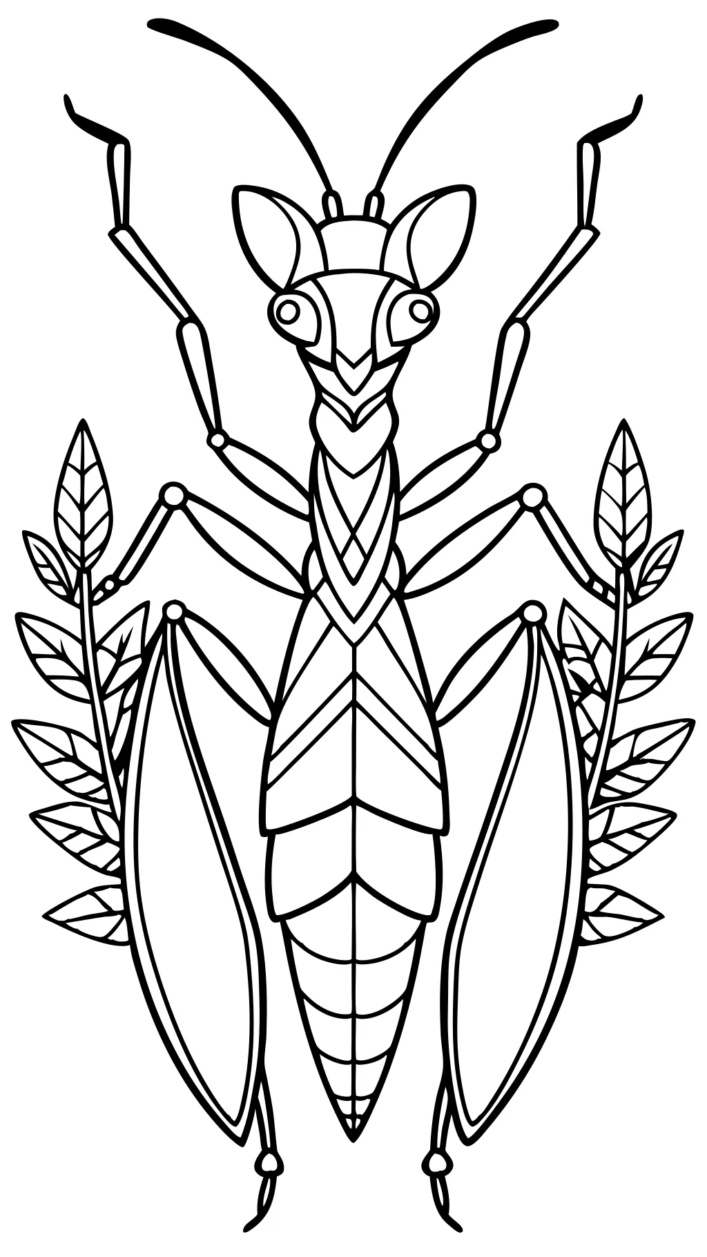 mantis coloring pages